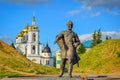 Yuri Dolgoruky statue in Dmitrov Kremlin